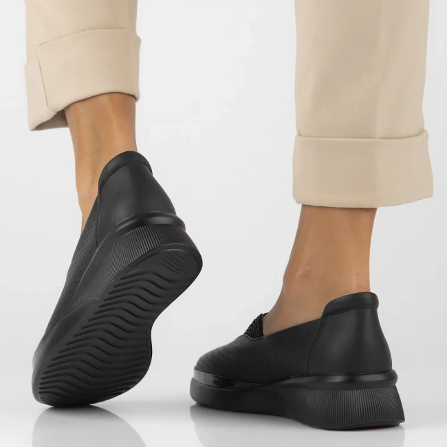 Leather shoes Filippo DP6208/24 BK black