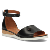 Skórzane sandały Filippo DS3914/22 BK czarne