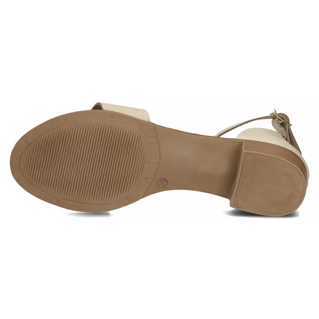 Leather sandals Filippo 40235 beige