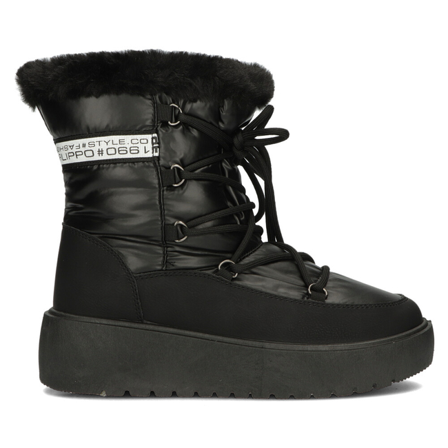 Śniegowce Filippo DBT4239/22 BK czarne