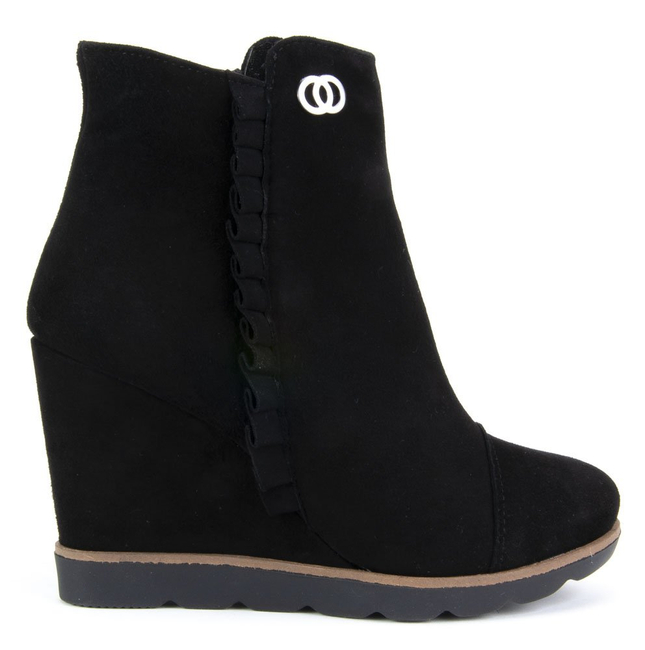 Ankle boots Claudio Rosetti 437/K1 Black Suede