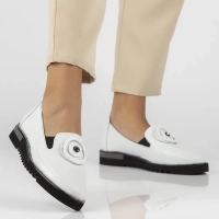 Leather shoes Filippo DP3915/22 WH white