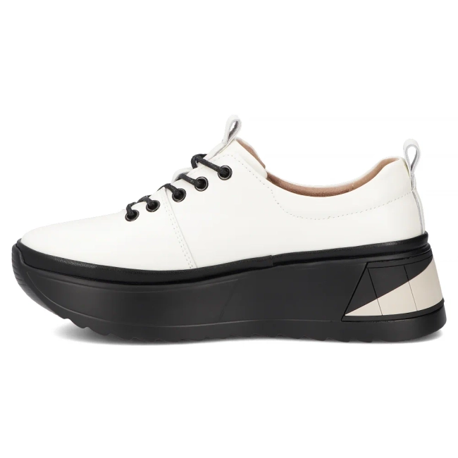 Skórzane sneakersy Filippo DP6427/25 LT BE jasnobeżowe