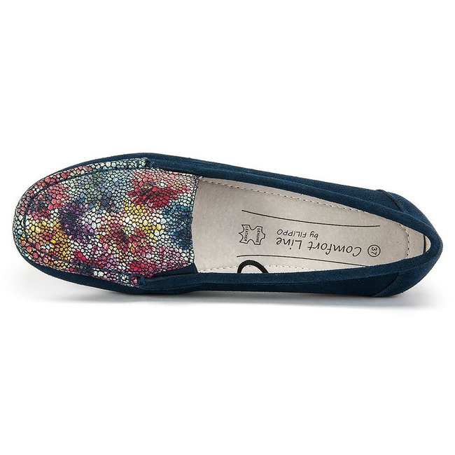 Mokasyny Filippo DP064/17 FL flower