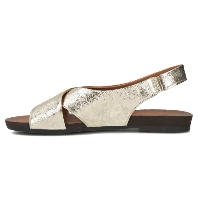 Leather sandals Filippo 40407 gold