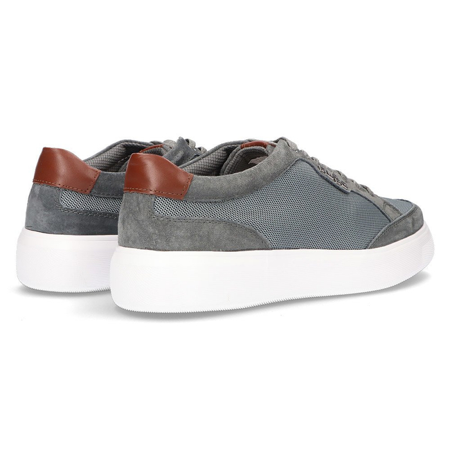 Leather shoes Filippo MP2398/21 GR gray