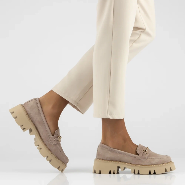 Leather shoes Filippo DP6089/24 BE beige