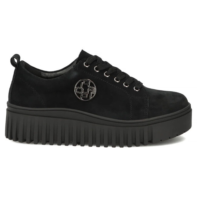 Leather sneakers Filippo DP8271/26 BK SU black