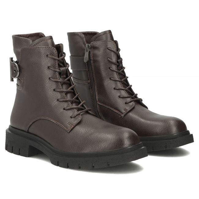 Skórzane botki Filippo DBT8018/26 D BR brązowe
