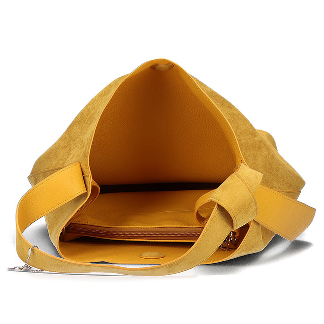 Torebka Filippo Hobo TD0140/22 YL żółta dwustronna