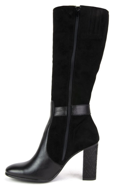 Kozaki Filippo 1403 Czarny Zamsz