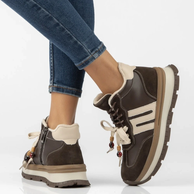 Leather platform ankle boots Filippo DBT8064/26 D BR brown