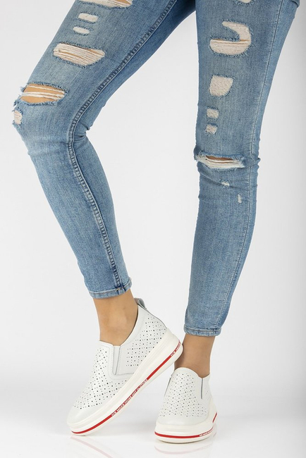 Leather Shoes Filippo DP2009/21 WH white