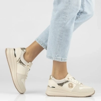 Skórzane sneakersy Filippo DP7769/26 BE beżowe