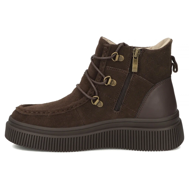 Leather ankle boots Filippo DBT7299/25 BR brown