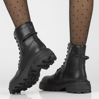 Leather boots Filippo DBT4185/22 BK black