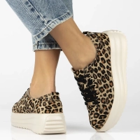 Leather sneakers Filippo DP6795/25 LEO leopard
