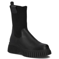 Leather ankle boots Filippo DBT7163/25 BK black