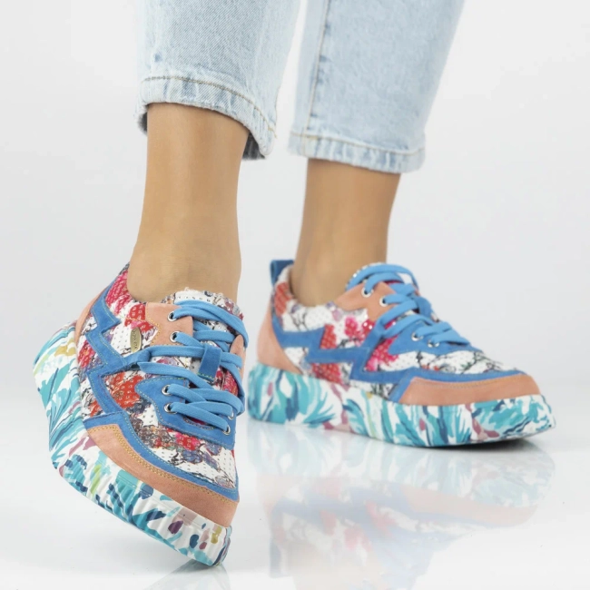Leather sneakers Laura Vita soleno 06 blue