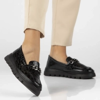 Leather shoes Filippo DP6467/25 BK black