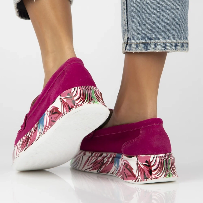 Leather shoes Filippo DP6703/25 FH pink