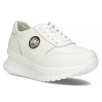 Skórzane Sneakersy Filippo DP3547/22 WH białe