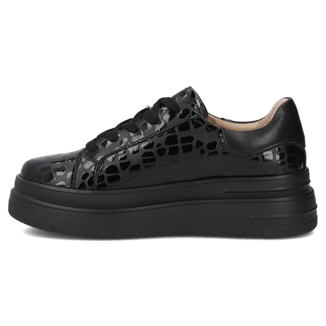 Leather sneakers Filippo DP7118/25 BK black