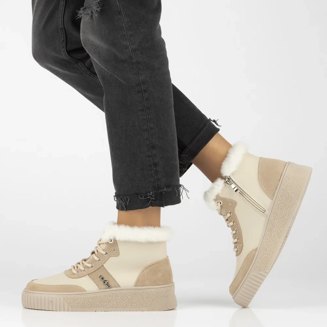 Leather ankle boots DBT6430/24 BE beige