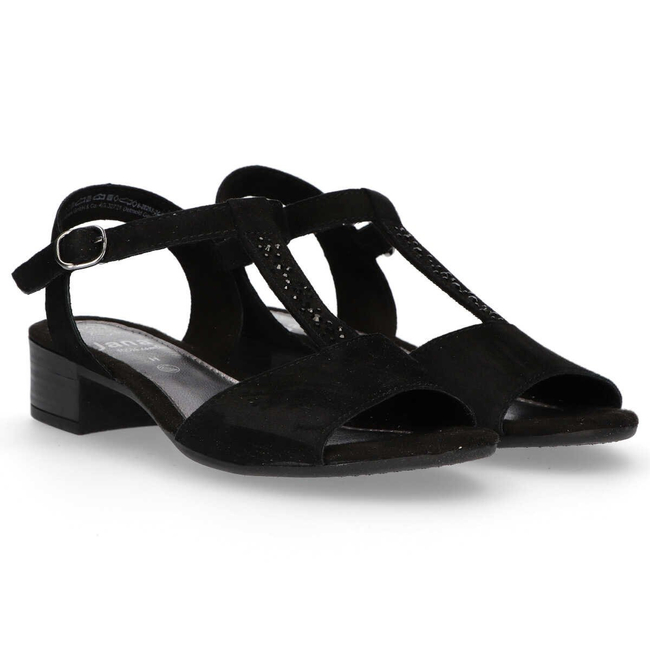 Sandały Jana 8-28253-24 019 Black Suede