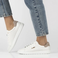 Leather sneakers Filippo DP6738/25 WH BE white-beige