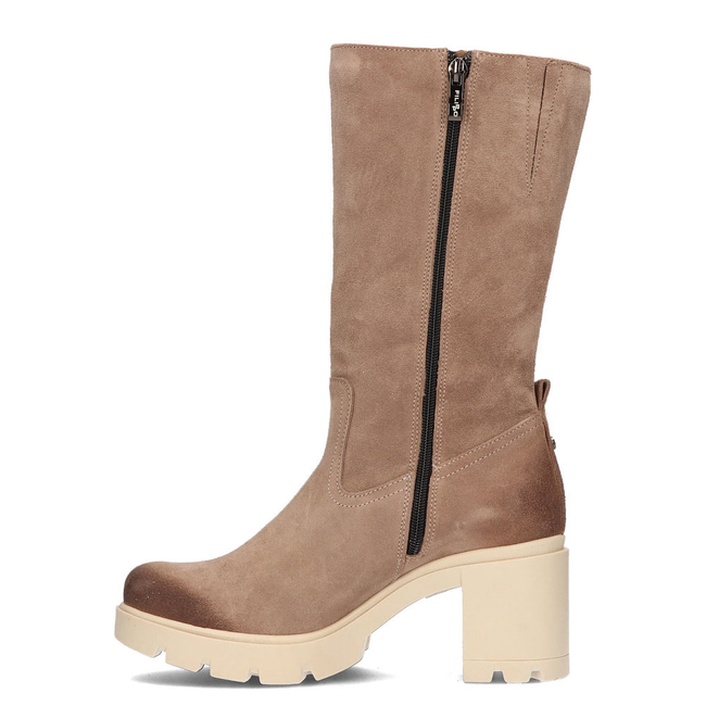 Zamszowe kozaki Filippo 70114 Taupe