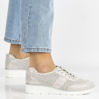 Leather shoes Filippo DP028/20 SI silver