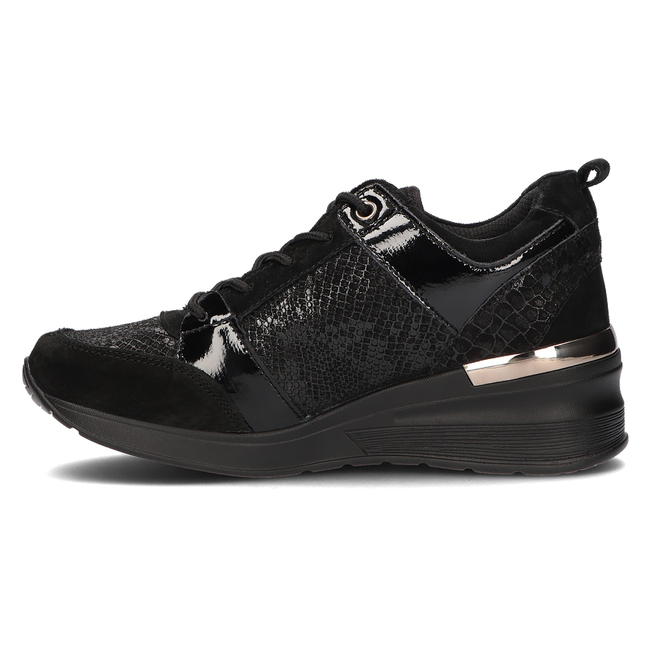 Leather Sneakers Filippo DP3170/21 BK black