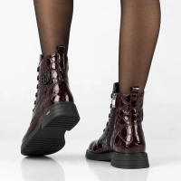 Leather ankle boots Filippo DBT7965/26 BG CR burgundy