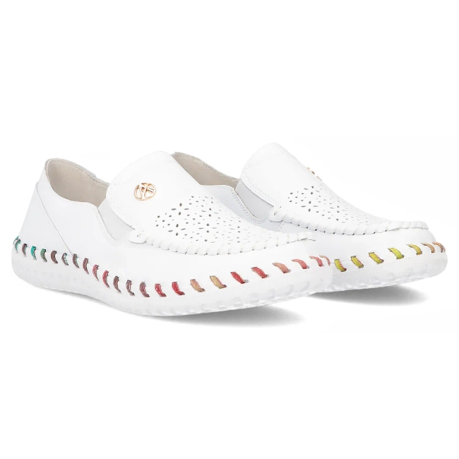 Leather shoes Artiker 54C1511 white