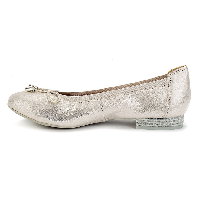 Baleriny Caprice 9-22166-28 116 Offwht Glitter