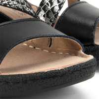 Sandały FILIPPO DS098/17 BK/SL black/silver