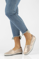 Skórzane półbuty Filippo DP031/22 GO  złote