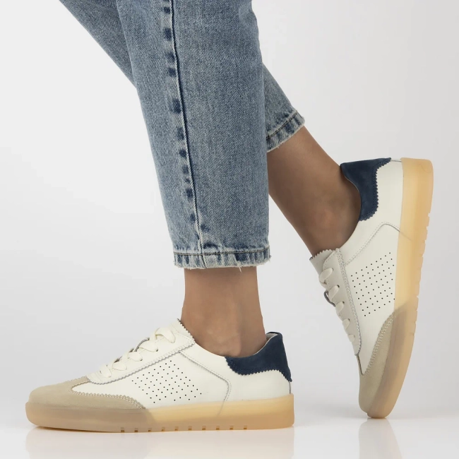 Leather sneakers Filippo DP6745/25 BE NV white beige