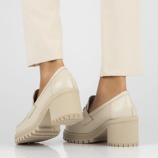 Leather shoes Filippo 20168 beige