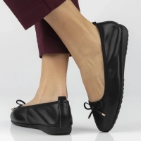 Skórzane baleriny Filippo DP7846/26 BK czarne
