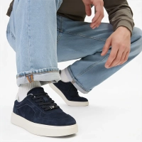 Skórzane sneakersy Filippo MSP7841/26 NV granatowe