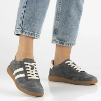 Leather sneakers Filippo DP6741/25 GR grey