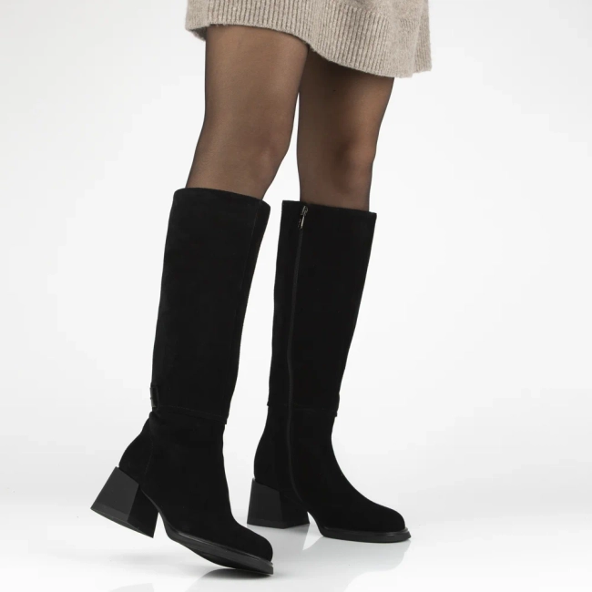 Leather boots Filippo DKZ7211/25 BK black