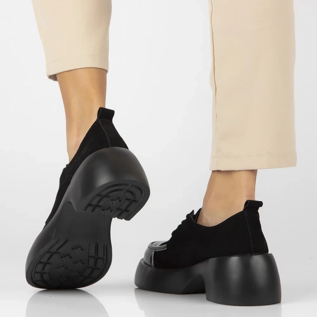 Leather shoes Filippo DP6462/24 BK black