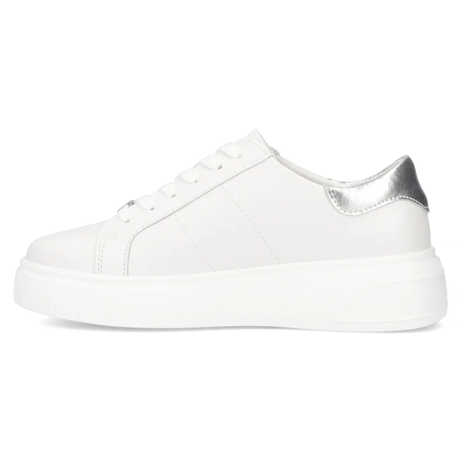 Leather sneakers Filippo DP6824/25 WH white
