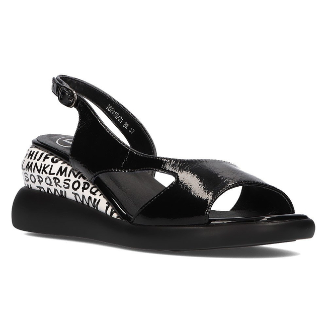 Wedge sandals Filippo DS2315/21 BK black