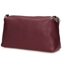 Leather handbag Toscanio F191 burgundy