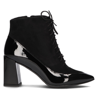 Skórzane botki Sagan 4635 czarne