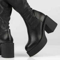 Filippo leather Boots 1250 black